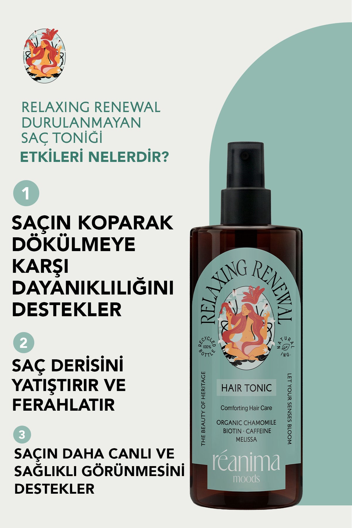 Relaxing Renewal Strese Bağlı Dökülmeyi Azaltmaya Ve Canlandırmaya Yardımcı Durulanmayan Saç Toniği