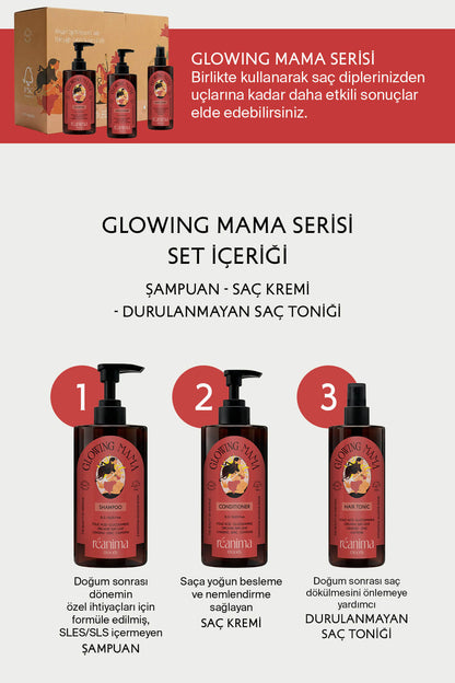 Glowing Mama Yeni Anneler İçin Geliştirilmiş Besleme Ve Nemlendirme Sağlayan Onarıcı Saç Kremi