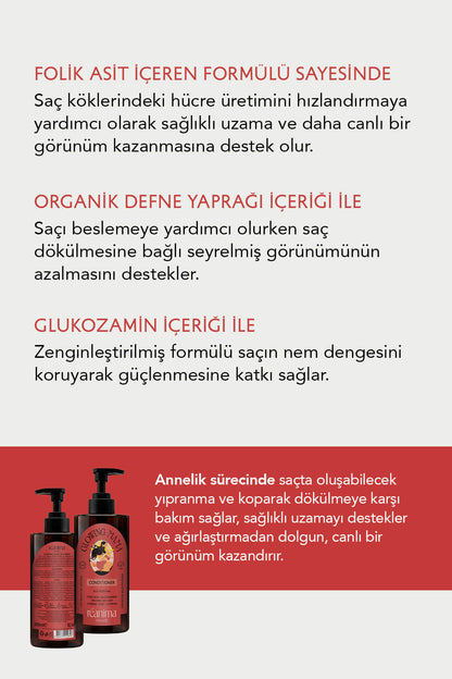 Glowing Mama Yeni Anneler İçin Geliştirilmiş Besleme Ve Nemlendirme Sağlayan Onarıcı Saç Kremi