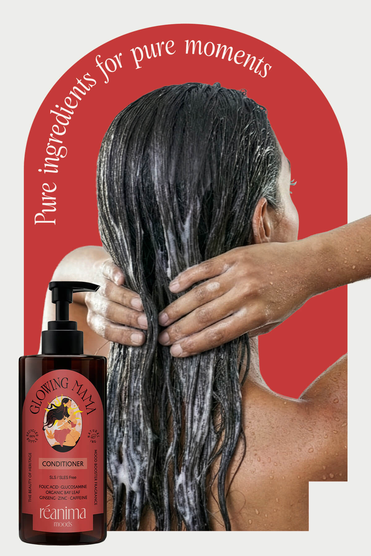 Glowing Mama Yeni Anneler İçin Geliştirilmiş Besleme Ve Nemlendirme Sağlayan Onarıcı Saç Kremi