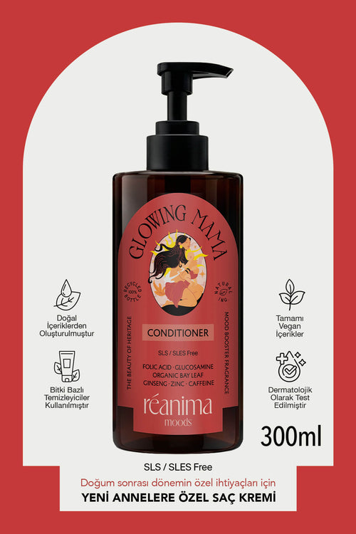 Glowing Mama Yeni Anneler İçin Geliştirilmiş Besleme Ve Nemlendirme Sağlayan Onarıcı Saç Kremi