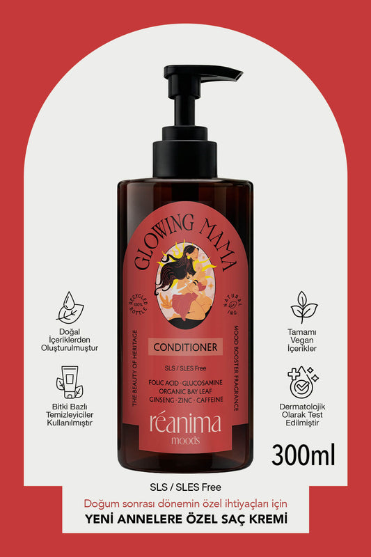 Glowing Mama Yeni Anneler İçin Geliştirilmiş Besleme Ve Nemlendirme Sağlayan Onarıcı Saç Kremi