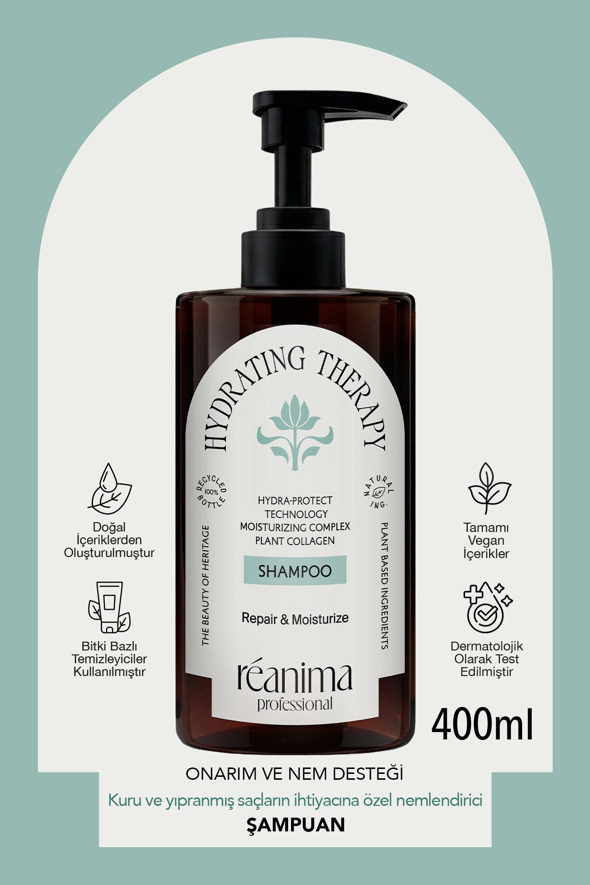 Hydrating Theraphy Zayıf Saçların Nem Kazanmasına Yardımcı Onarıcı Nemlendiren Saç Bakım Şampuanı