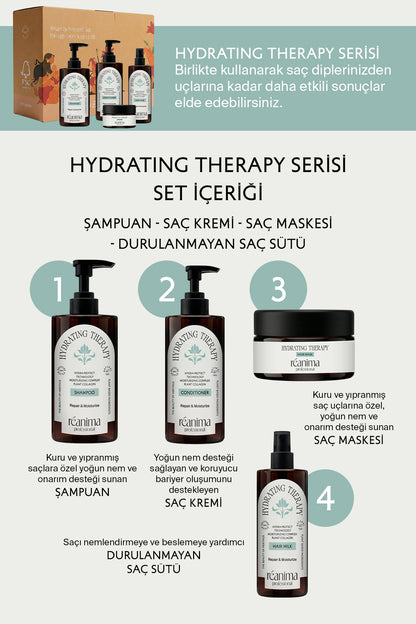 Hydrating Theraphy Zayıf Saçların Nem Kazanmasına Yardımcı Onarıcı Nemlendiren Saç Bakım Şampuanı