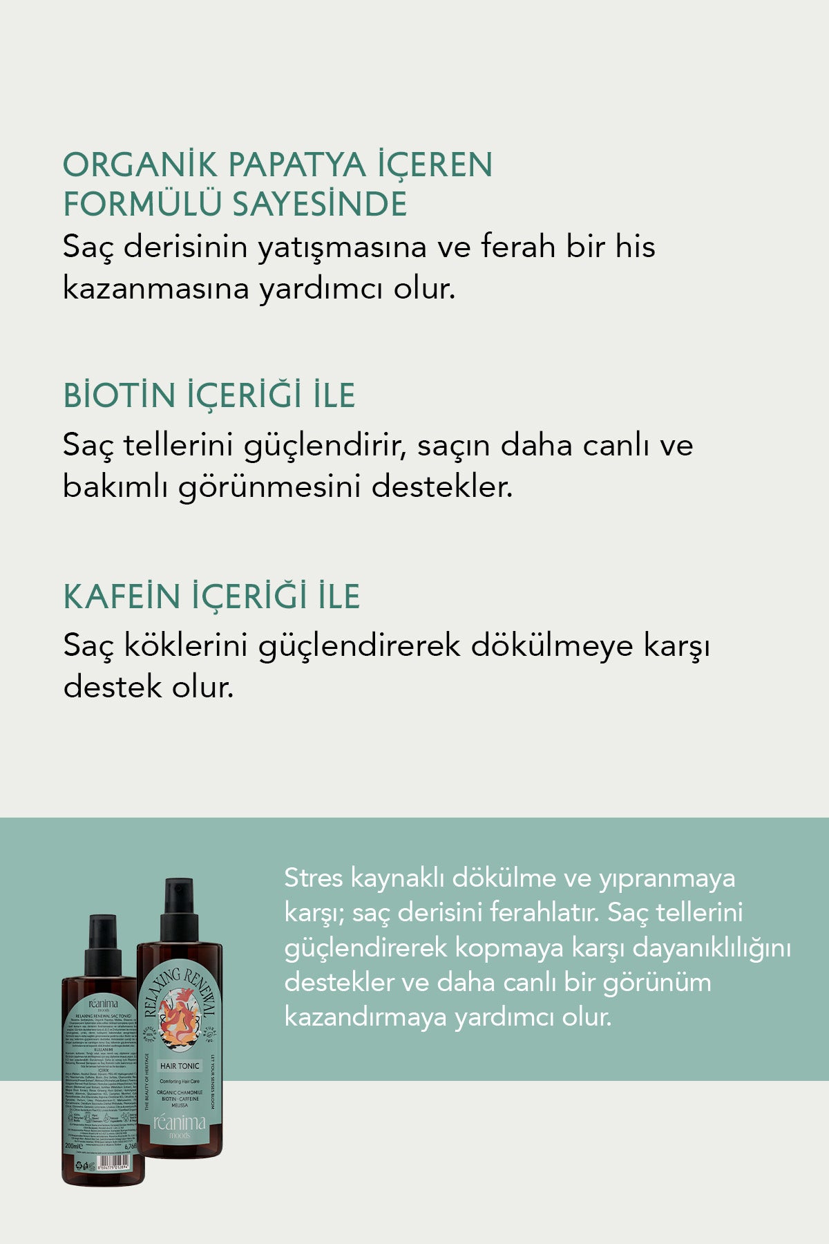 Relaxing Renewal Strese Bağlı Dökülmeyi Azaltmaya Ve Canlandırmaya Yardımcı Durulanmayan Saç Toniği