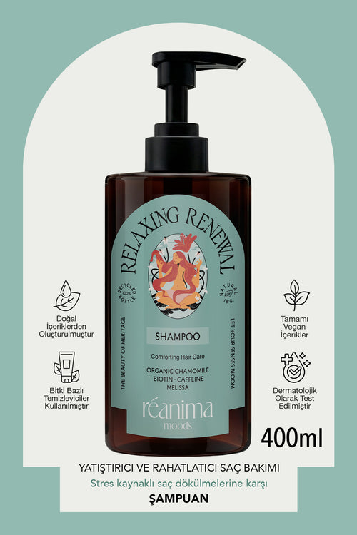 Relaxing Renewal Saç Derisini Ferahlatmaya Yardımcı Bitkisel Kompleksli Vegan Saç Bakım Şampuanı