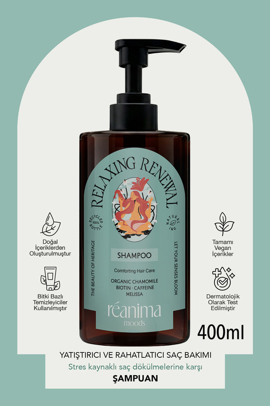 Relaxing Renewal Saç Derisini Ferahlatmaya Yardımcı Bitkisel Kompleksli Vegan Saç Bakım Şampuanı