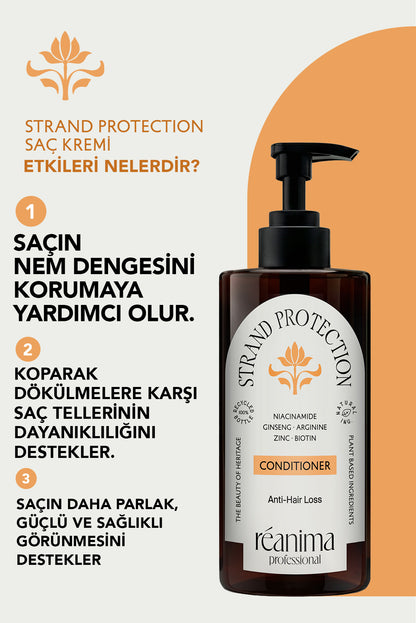 Strand Protection Saç Tellerini Güçlendirmeye Kırılmaları Azaltmaya Yardımcı Saç Bakım Kremi