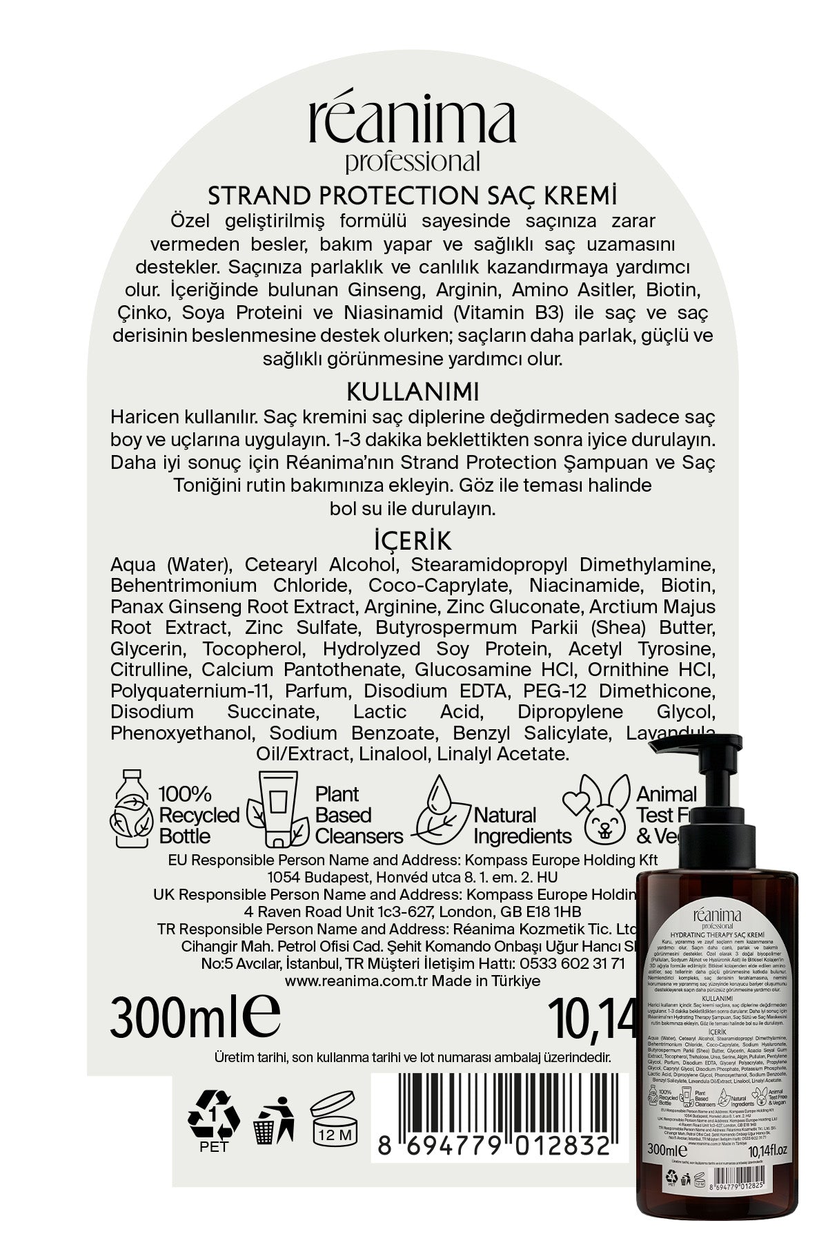 Strand Protection Saç Tellerini Güçlendirmeye Kırılmaları Azaltmaya Yardımcı Saç Bakım Kremi